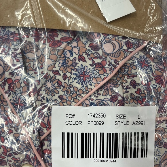J.CREW Cotton poplin long-sleeve pajama set floral Size S BNWT AZ991 Sealed Pack - Picture 5 of 6
